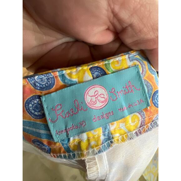 NWT Kaeli Smith size 10 colorful cropped pants - Picture 4 of 5